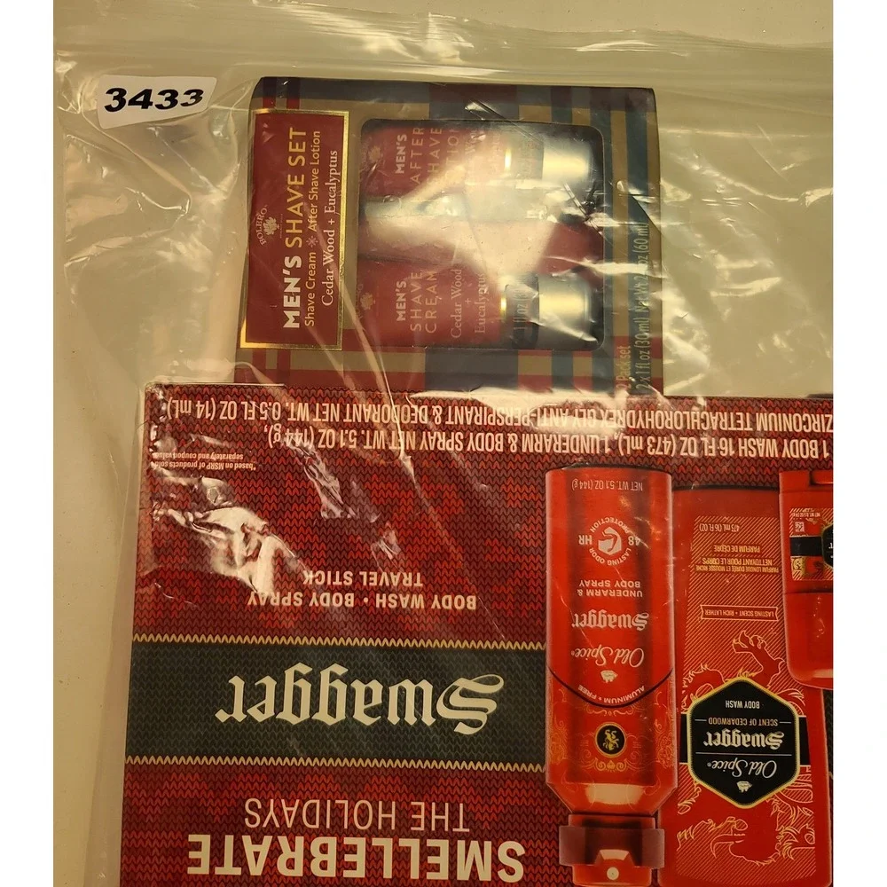 Old Spice Swagger Holiday Gift Set & Bolero Men's Shave Set Cedarwood Eucalyptus